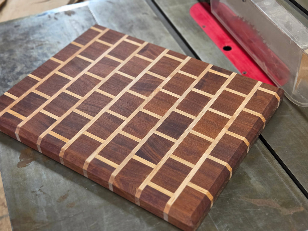 Mahogany & Maple Brick Pattern Board