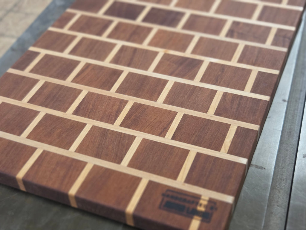 Mahogany & Maple Brick Pattern Board