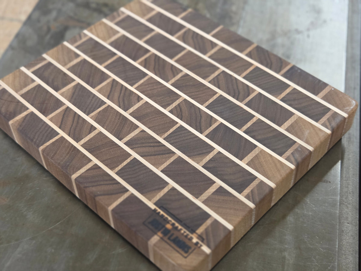 Walnut & Maple Brick Pattern Board