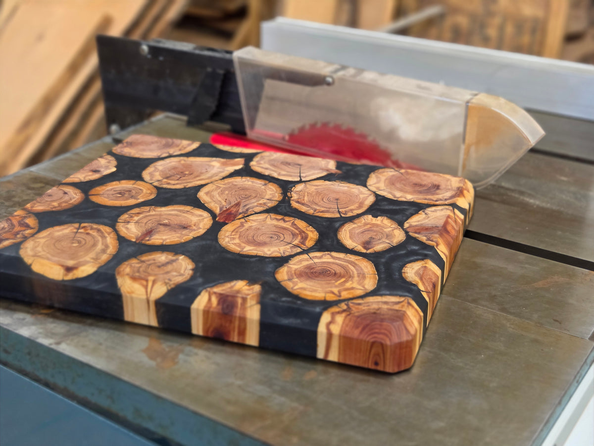 Cedar & Epoxy Serving Board