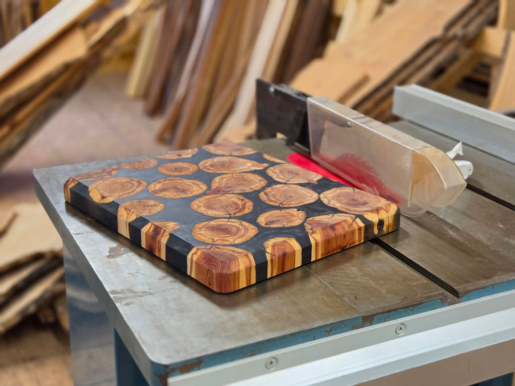 Cedar & Epoxy Serving Board