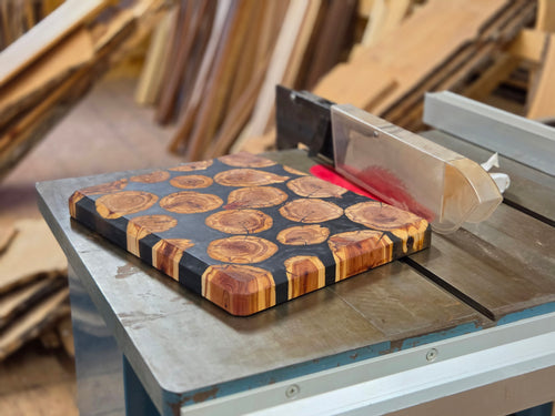 Cedar & Epoxy Serving Board
