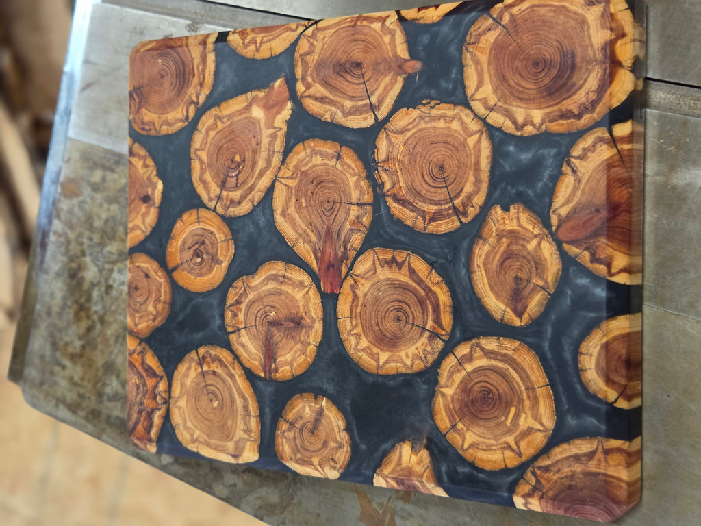 Cedar & Epoxy Serving Board