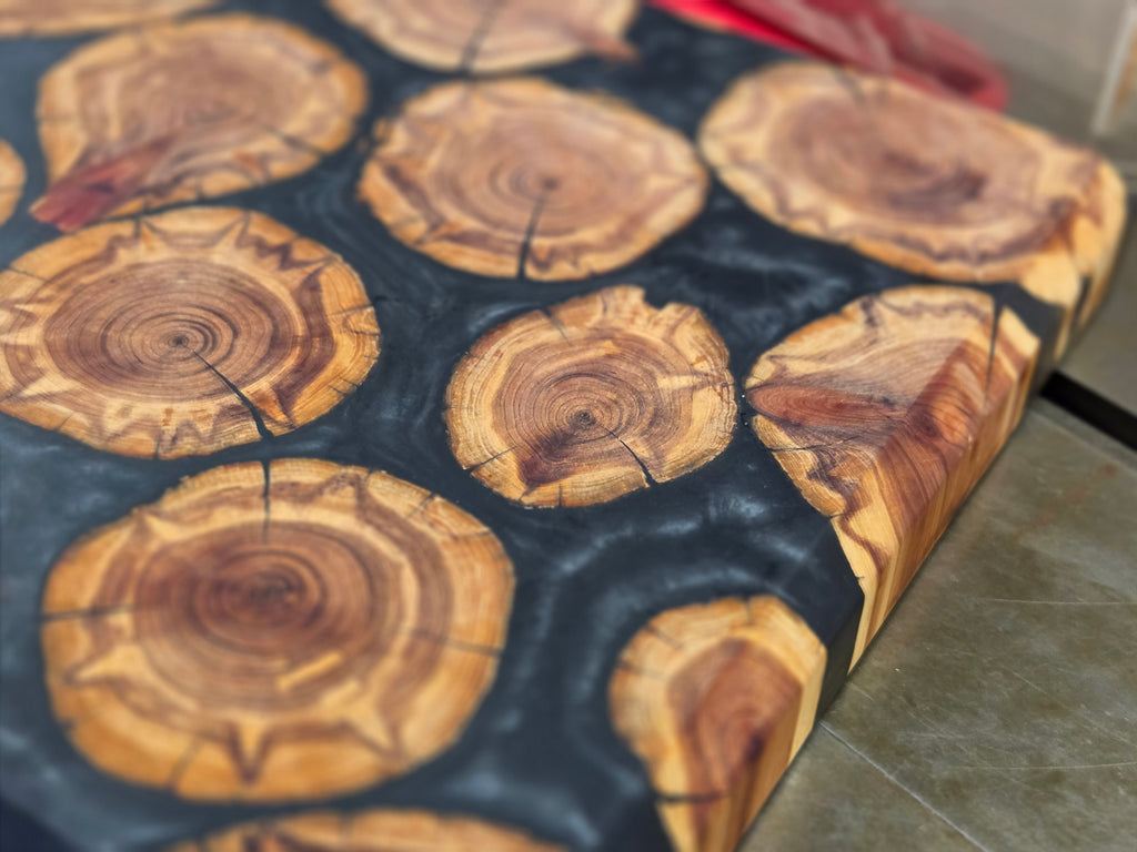 Cedar & Epoxy Serving Board