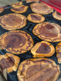 Cedar & Black Epoxy Resin Board